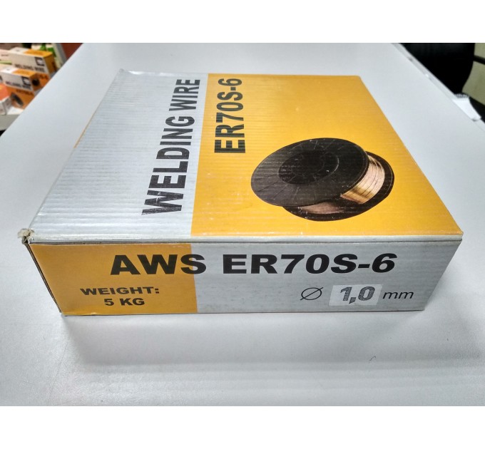 Сварочная проволока для черного металла ER70S-6 1.0мм 4кг (аналог СВ08Г2С)