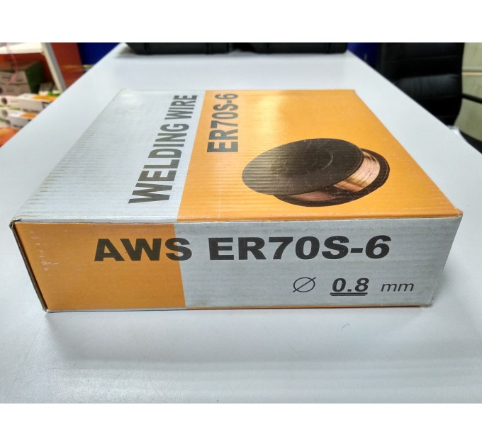 Сварочная проволока для черного металла ER70S-6 0.8мм 4.1кг(аналог СВ08Г2С-О)